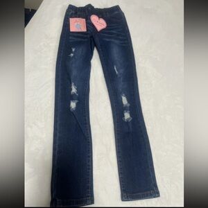 Girls Distressed Denim Jeans